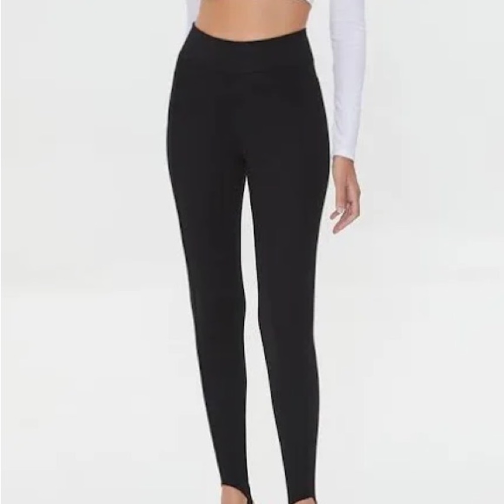 Forever 21 High Waisted Black Ankle Leggings